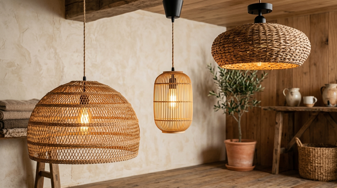 Woven Pendant Lights for Stylish & Modern Interiors
